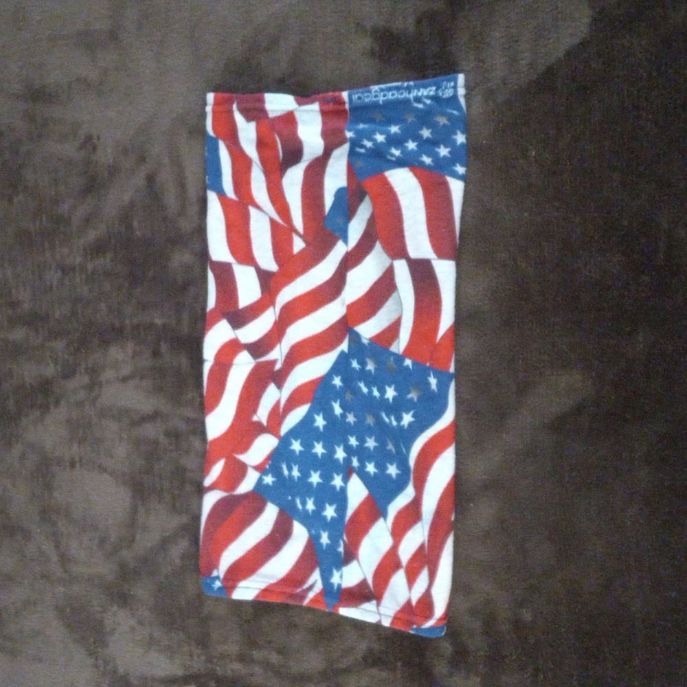 American flag neck warmer